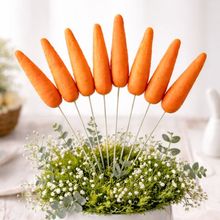 Enfeite Cenouras Cenourinhas Palito Páscoa De 24cm Kit 18pçs