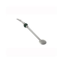 Bomba de Chimarrão Ilex em Inox com Rosca e Pedra Ágata Verde 25cm - Tramontina