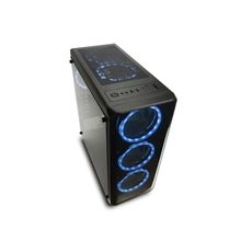 Gabinete Gamer Modoc com Painel Lateral Temperado Warrior Preto - Multilaser