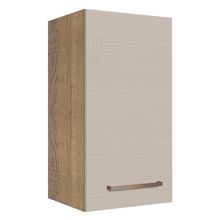 Armário Aéreo 35 Cm 1 Porta Rustic/crema Agata Madesa Rustic/crema