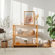 Estante Laguna 3 Prat 95ax120lx42p Em Madeira Cor Mel