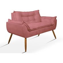Sofá Opala Namoradeira Para Sala ? Balaqui Decor Cor:rosa