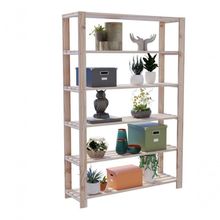 Estante Organizadora 6 Andares Floreira Madeira Pinus