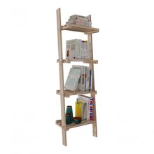 Estante Para Livros Escada 4 Prateleiras Rusticas