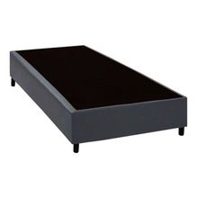 Base Box Solteiro Sintético Homequeen Cinza 40x88x188