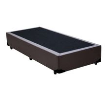 Base Box Blindado Solteiro Homequeen Corino Marrom 40x88x188