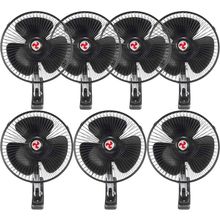 Kit 7 Mini Ventilador Veicular Carro Caminhão ônibus De 20cm