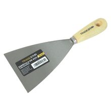 Espátula 10 Cm Aço Cabo Madeira Tradestar