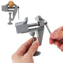 Morsa Braçadeira Torno Mini Bancada 35mm Base Fixa Ajustável Portátil Compacto Aço Carbono Ferramenta Carpintaria Oficina