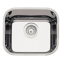 Cuba Tramontina Lavínia 40bl Prime Em Aço Inox Alto Brilho 40x34 Cm Com Válvula 94020207