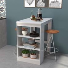 Mesa Nova Móbile Slin 2 Lugares com Prateleira