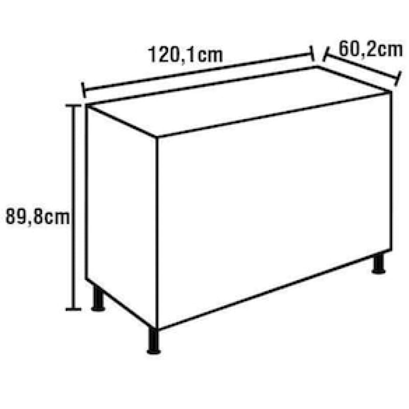 Cozinha Completa Bartira Rubi com 7 Portas e 5 Gavetas - 360,2cm de largura