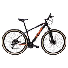 Bicicleta Aro 29 Ksw 21 Marchas Alumínio Cambio Shimano Freio A Disco Preto Fos -ad Laranja 19