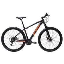 Bicicleta Aro 29 Ksw Bike Alumínio Câmbios Shimano 21 Marchas Preto Fos -ad Laranja 19