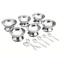 Jogo Aço Inox Para Sorvete 12 Peças Service Tramontina
