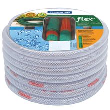 Mangueira Tramontina Flex de 1/2" para Jardim com Engates Rápidos e Esguicho - 25m - Gelo