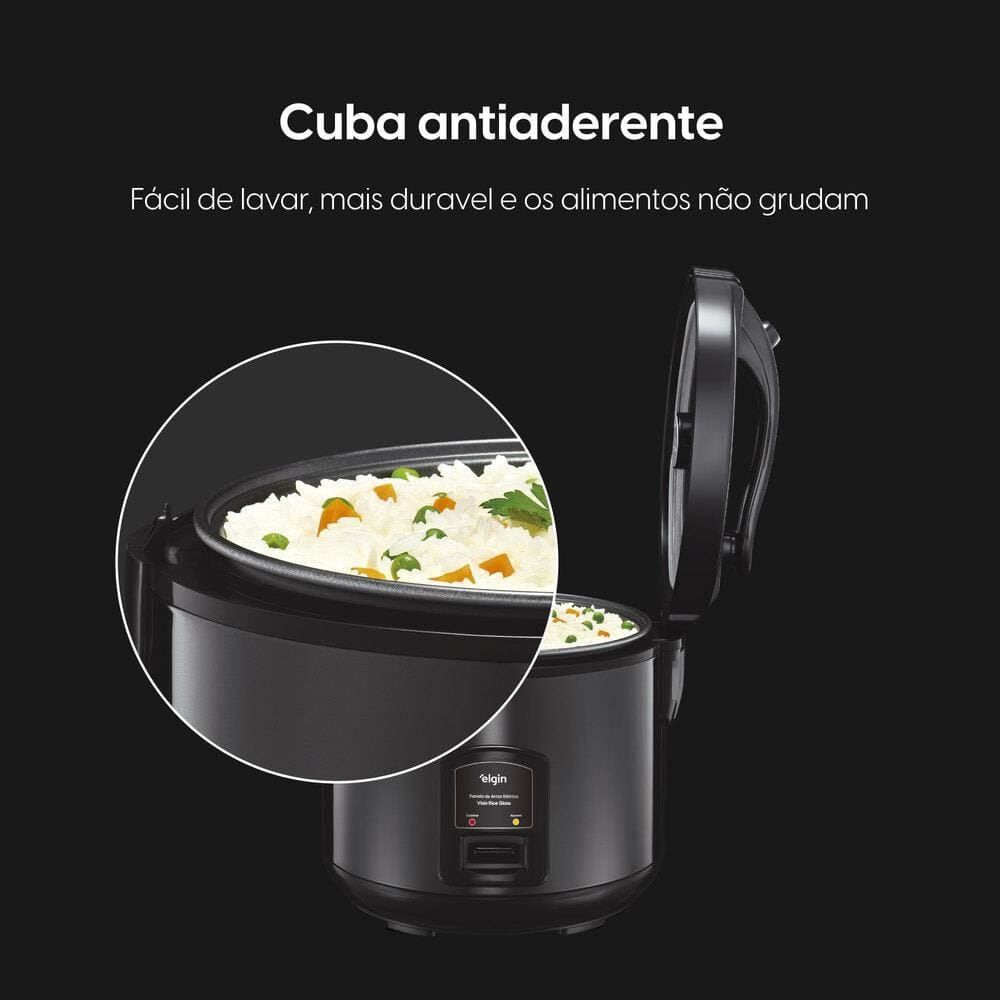 Panela Elétrica de Arroz Elgin Visio Rice PARX0 10 Xícaras 700W