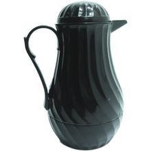 Garrafa Térmica Nova 1L Preta Plástico Vintage Café Bulé Chá