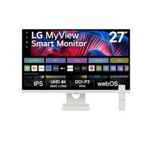 Monitor 27 4K UHD LG MyView Smart 27SR73U-W WebOS 23 AirPlay Bluetooth Branco