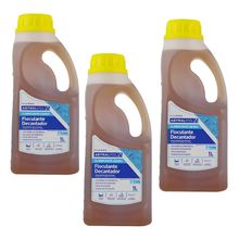 Kit 3 Clarificante Limpeza De Piscina Decantador Fluidra 1 L