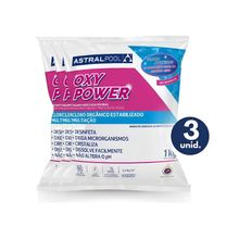 Kit 03 Cloros Oxy Power Multiação P/ Piscina 1kg Astralpool