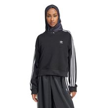 Moletom Adidas 3 Listras Feminino Preto