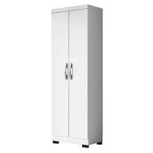 Armário Multiuso 2 Portas New 2000192 Branco Tx Com Pés Preto - Aramóveis