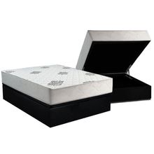 Cama Box Baú Casal + Colchão Ortopédico Inovaflex Comfort Premium