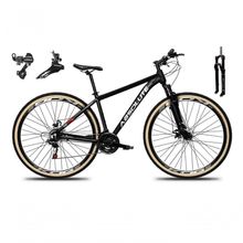 Bicicleta Aro 29 Absolute Nero 5 Alumínio Câmbios Shimano 24v Garfo Com Trava Mountain Bike Preto 17