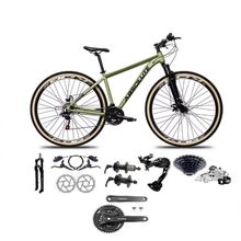 Bicicleta Aro 29 Absolute Nero 5 Câmbios Shimano Alívio-altus 27v Freio Hidráulico Garfo Com trava Oliva 19