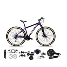 Bicicleta Aro 29 Absolute Nero 5 Câmbios Shimano Altus 24v Freio Hidráulico Garfo Com Trava Roxo 13.8
