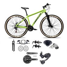 Bicicleta Aro 29 Absolute Nero 5 Câmbios Shimano Deore-altus 27v Freio Hidráulico Garfo Com trava Verde 21