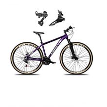 Bicicleta Aro 29 Absolute Nero 5 Alumínio 24v Câmbios Shimano Freio A Disco Mountain Bike Roxo 19