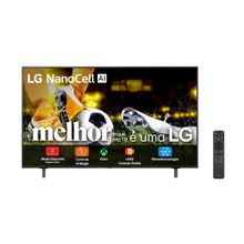 Smart TV LG 50 4K NanoCell 50NANO80ASA Processador a7 AI 8ª Geração WebOS 25 HDR10 Charcoal Black