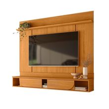 Painel Rack Bancada Aura Mdp 2 Portas Deslizantes Cinamomo - Pallazio