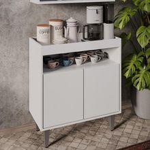 Balcão Aparador Buffet Cantinho Do Café 71cm Lice M24 - Branco