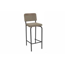 Banqueta Cozinha Fiji 1b712prf Aço 1 Un Preto/linho Compose Bege - Kappesberg