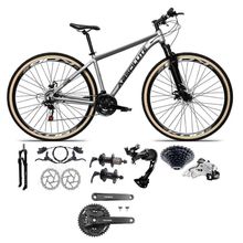 Bicicleta Aro 29 Absolute Nero 5 Câmbios Shimano Alívio-altus 27v Freio Hidráulico Garfo Com trava Cinza 15