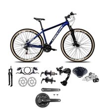 Bicicleta Aro 29 Absolute Nero 5 Câmbios Shimano Alívio-altus 27v Freio Hidráulico Garfo Com trava Azul 17