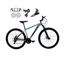 Bicicleta Aro 29 Absolute Nero 5 Alumínio 21v Câmbios Shimano Freio A Disco Hidráulico Cinza 19