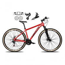 Bicicleta Aro 29 Absolute Nero 5 Alumínio 24v Câmbios Shimano Freio A Disco Hidráulico Mtb vermelho 21