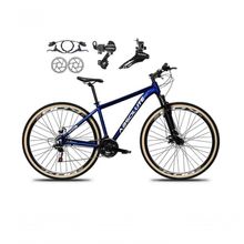 Bicicleta Aro 29 Absolute Nero 5 Alumínio 24v Câmbios Shimano Freio A Disco Hidráulico Mtb Azul 15