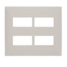 Placa 2+2 Postos Separados 4x4 Branca 618514bc