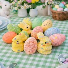 Enfeite Decorativo Páscoa Coelho Coelhinhos Ovos Kit 48pçs