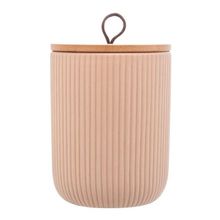 Potiche Decorativo De Ceramica C-tampa De Bambu Lyor