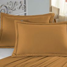 Porta Travesseiro Matelado Nobre 2 Peças Malha 100% Algodão - Cobre