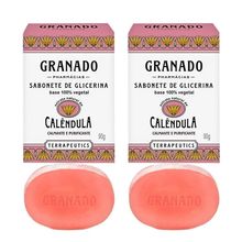 Kit 2 Sabonete Granado Calêndula Em Barra 90g Terrapeutics Vegetal