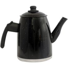 Bule Preto Resistente Gulê Em Alumínio 1,85 Litros