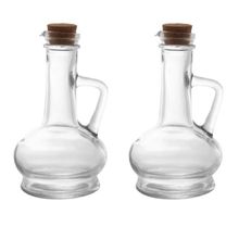 Kit 2 Galheteiros de Azeite Vinagre Molhos Vidro com Tampa 250ml