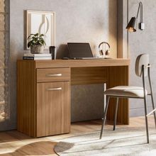 Conjunto Escrivaninha E Armário Office Cafe Touch